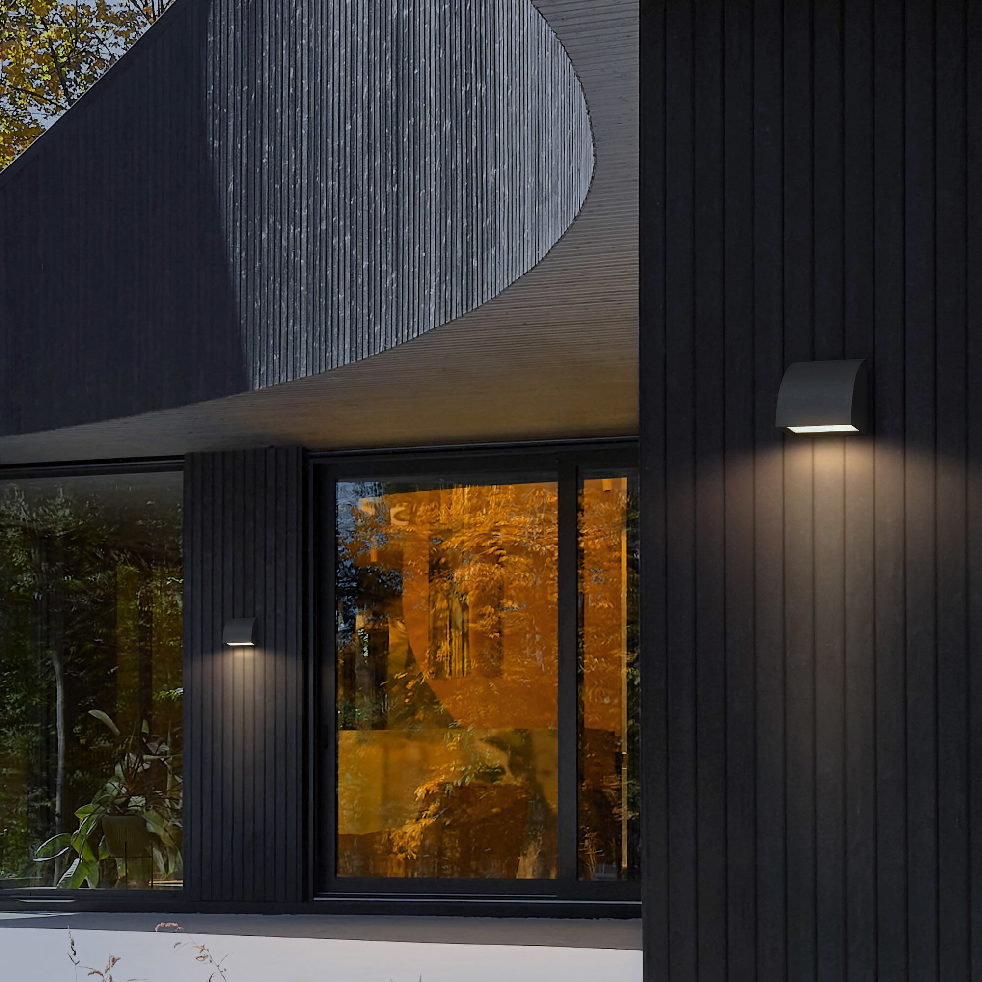 Slope LED 4.63 inch Sand Black Outdoor Wall Sconce